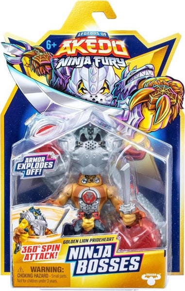 Akedo Ninja Bosses Golden Lion Prideheart| Thekidzone
