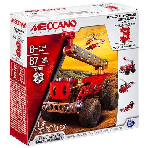 Meccano 3 Model Set Rescue Force| Thekidzone