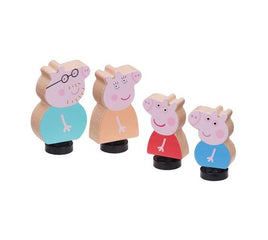PEPPA PIG WOODEN FAMILY FIGURES 4PK