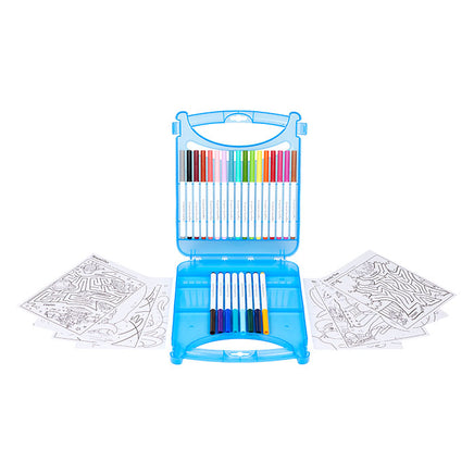 Crayola 65pcs Create & Color Supertips Washable Markers And Paper ...