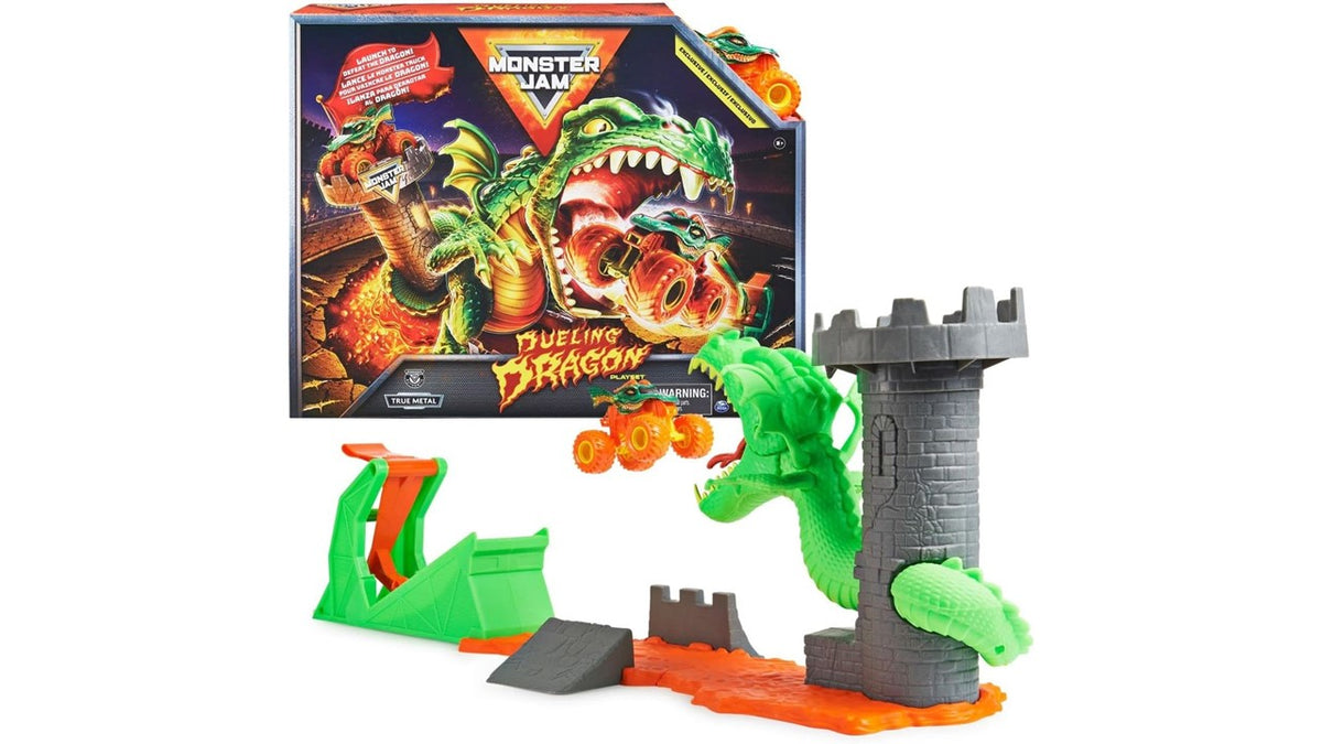 Monster Jam 1:64 Dragon Stunt Playset| Thekidzone