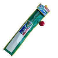 Wooden Cricket Bat Set No 3 With Tennis Balls