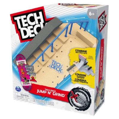 Tech Deck, Jump N' Grind X-Connect Park Creator, Customizable and Buildable  Ramp Set with Exclusive Fingerboard, Kids Toy for Ages 6 and up