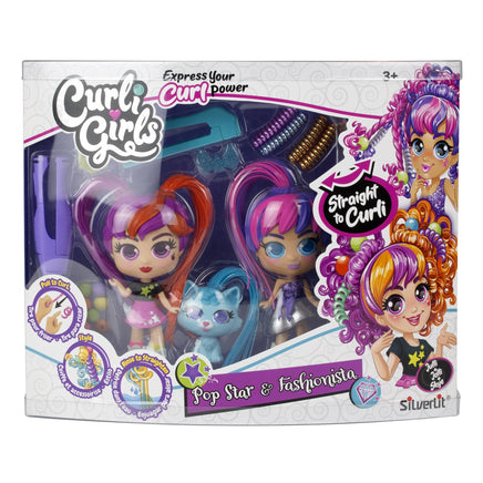 Curligirls 2 Dolls With Pet - Thekidzone